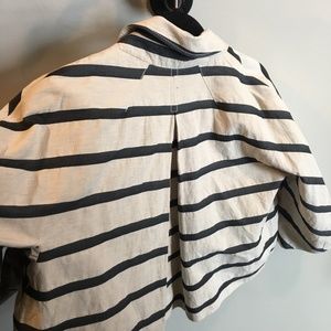 Piazza Sempione Linen Crop Bell Jacket